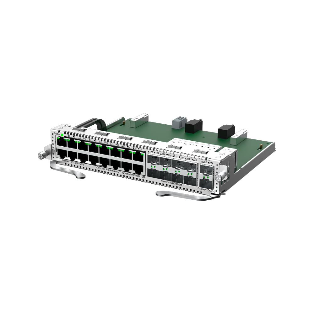[M6000-16GT8SFP2XS] Modulo 16 Puertos Red 1Gbps + 8 Puertos Sfp 1Gbps Lc + 2 Puertos Sfp+ 10Gbps Lc Ruijie