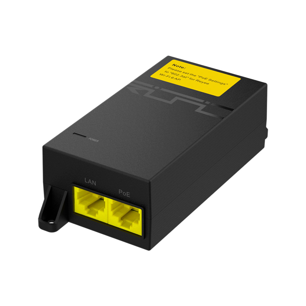 [RG-POE-AT30] Injector Poe Estandar 30W 52Vdc 0.6A Rj45 10/100/1000 Mbps Ruijie
