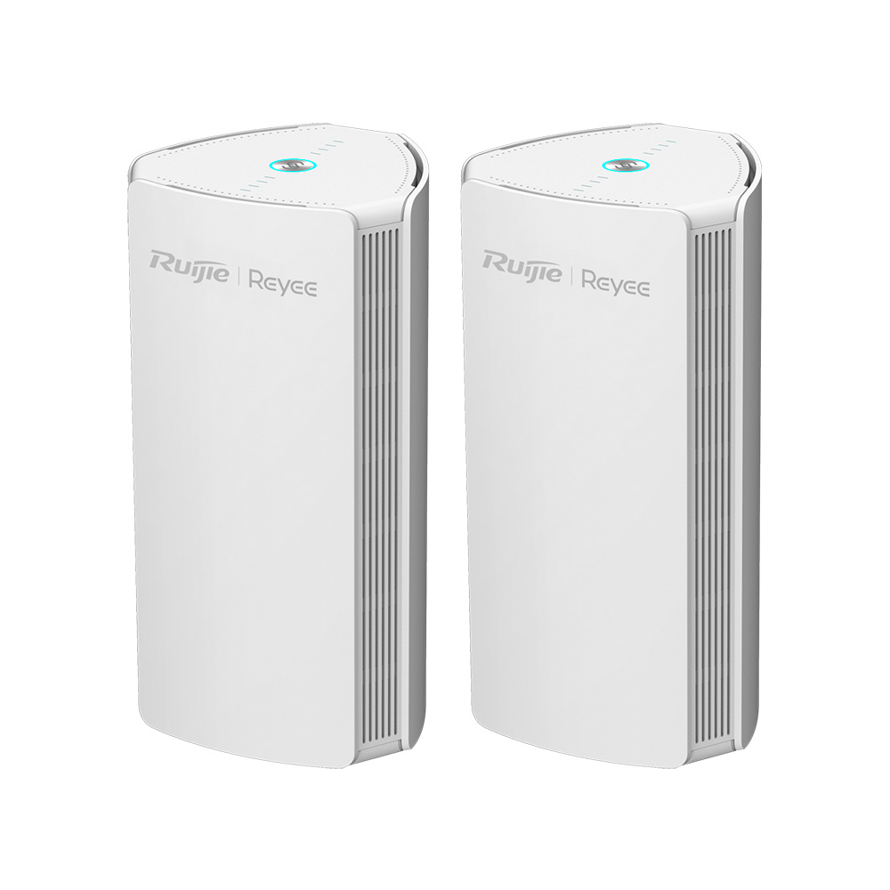 [RG-M18(2PACK)] Router Hogar Conexion Wan 1Gbps Doble Banda Mimo 2X2 48 Usuarios Wifi 6 Pqte 2 Und Ruijie