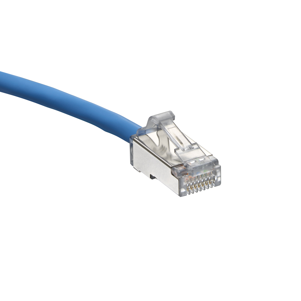 Patch Cord Categoria 6A Y 6A Blindado 28Awg 6.1Mts Lszh Azul Leviton