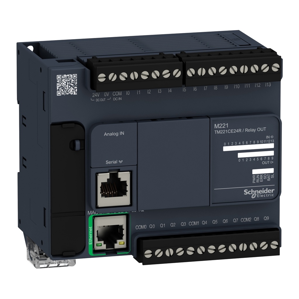 Plc Controlador 100/240V 14 Entradas Dig 10 Salidas Rele Ethernet Schneider Tm221Ce24R