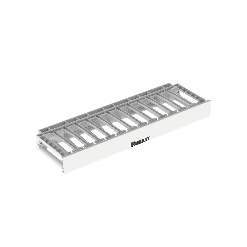 Organizador Horizontal 1Ru Frontal Alta Densidad Blanco Panduit