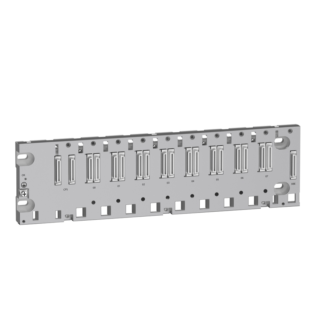 Placa Posterior P/Rack X 80 8 Ranuras Ip20 Schneider