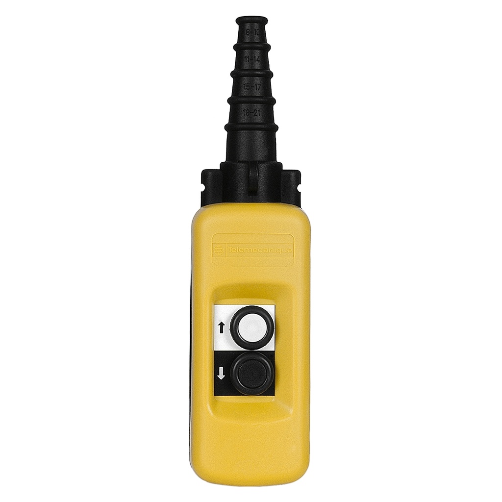 Estacion Colgante 2 Botones Pulsadores Ip65 Ik08 Amarillo Schneider Xaca271
