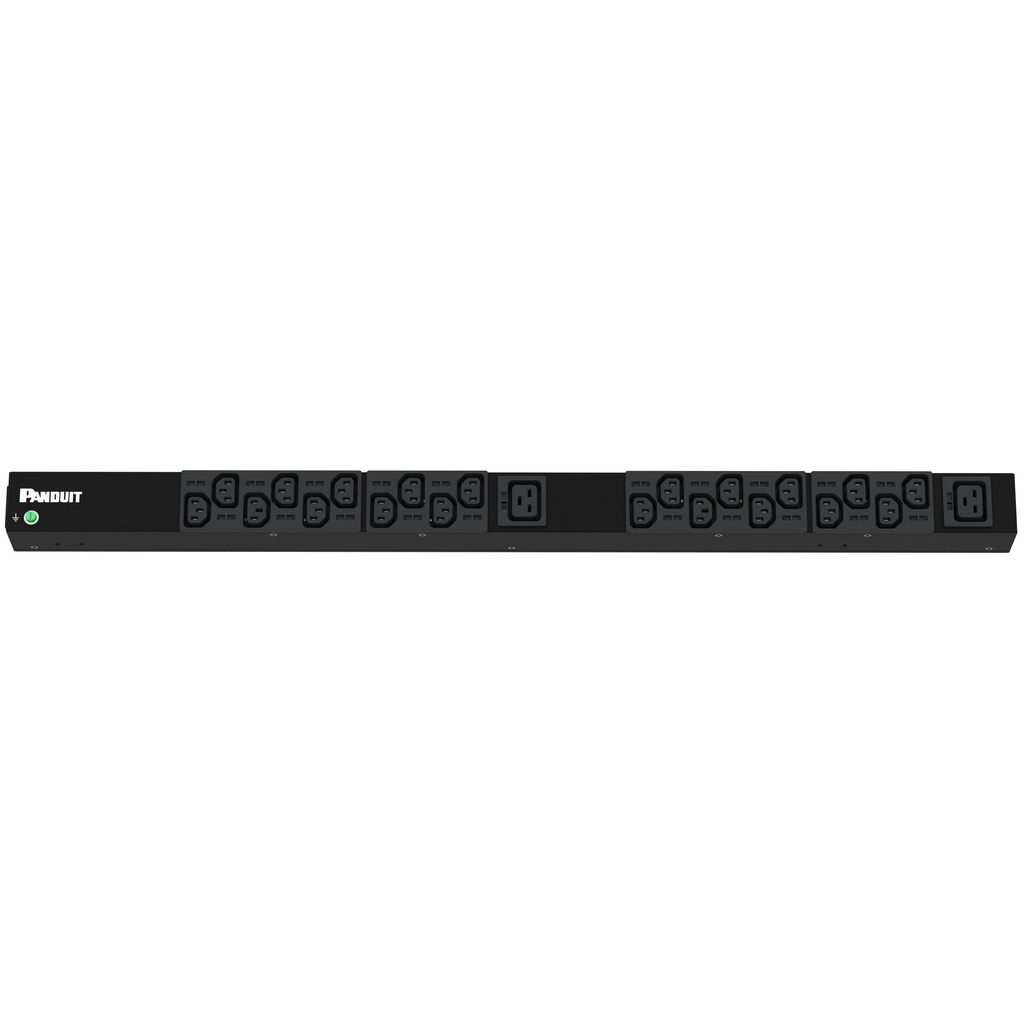 Multitoma Pdu Basica Vertical 20A 208V Bifasica Salida (20) C13 (2) C19 Entrada L6-20P Panduit P22B10M