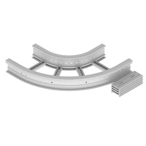 [67426-04] Curva Horizontal 90Grados Bandeja Portacable Escalera 135X400 Mm R300 U23X Unex