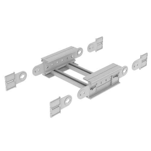 [67532-04] Cambio De Nivel Angulo Vertical Para Bandeja Portacable Escalera 135X500 Mm Aislante U23X Unex