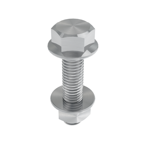[66849-A4] Tornillo Con Tuerca Din 6921 M8X35 Aceri Inoxidable 316 Paquete X 100U Unex