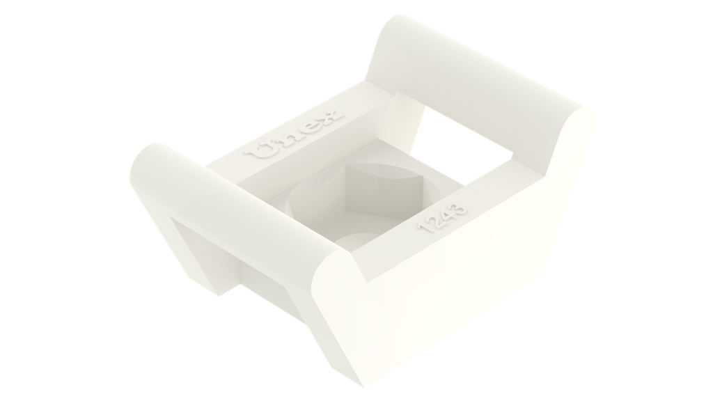 Base Atornillable Para Cableado Interior U60X Diametro M4 Sin Halogenos Unex 1243