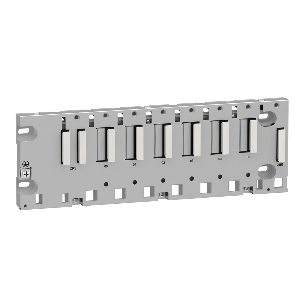 Soporte M340 6 Espacios Carril Din 7X16X39.5Cm Schneider Bmxxbp0600