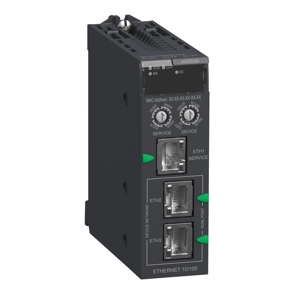 Conmutador De Red Para Modicon X80 24Vdc 3 Puertos Ethernet Ip20 Schneider Bmenos0300