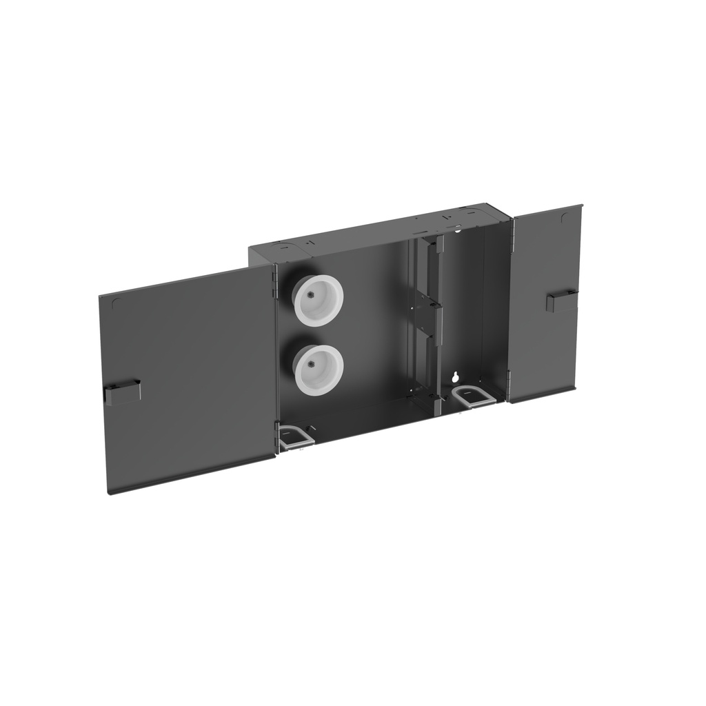 Caja Para Conexion De Fibra Montaje En Pared Opticom Tm Negro 4 Puertos 409X89.4X12.25Mm Panduit