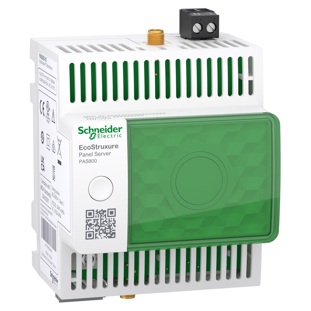 [PAS800] Servidor De Energia Ecostruxure 110/277Vac/Dc Modbus/Tcp Rs485 Wifi 2Xrj45 Memoria 512Mb Ip40 Schneider