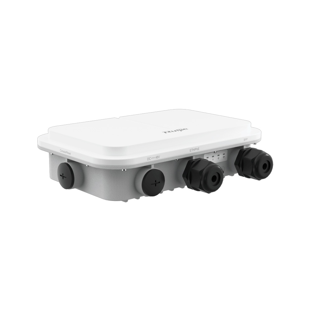 [RG-AP680(CD)] Access Point Rj45 + 1Xspf 1 Gbps Wifi 6 Doble Banda 2.4/5Ghz Montaje Exterior Ip68 Poe Mimo 2X2 Antena Direccionada Ruijie