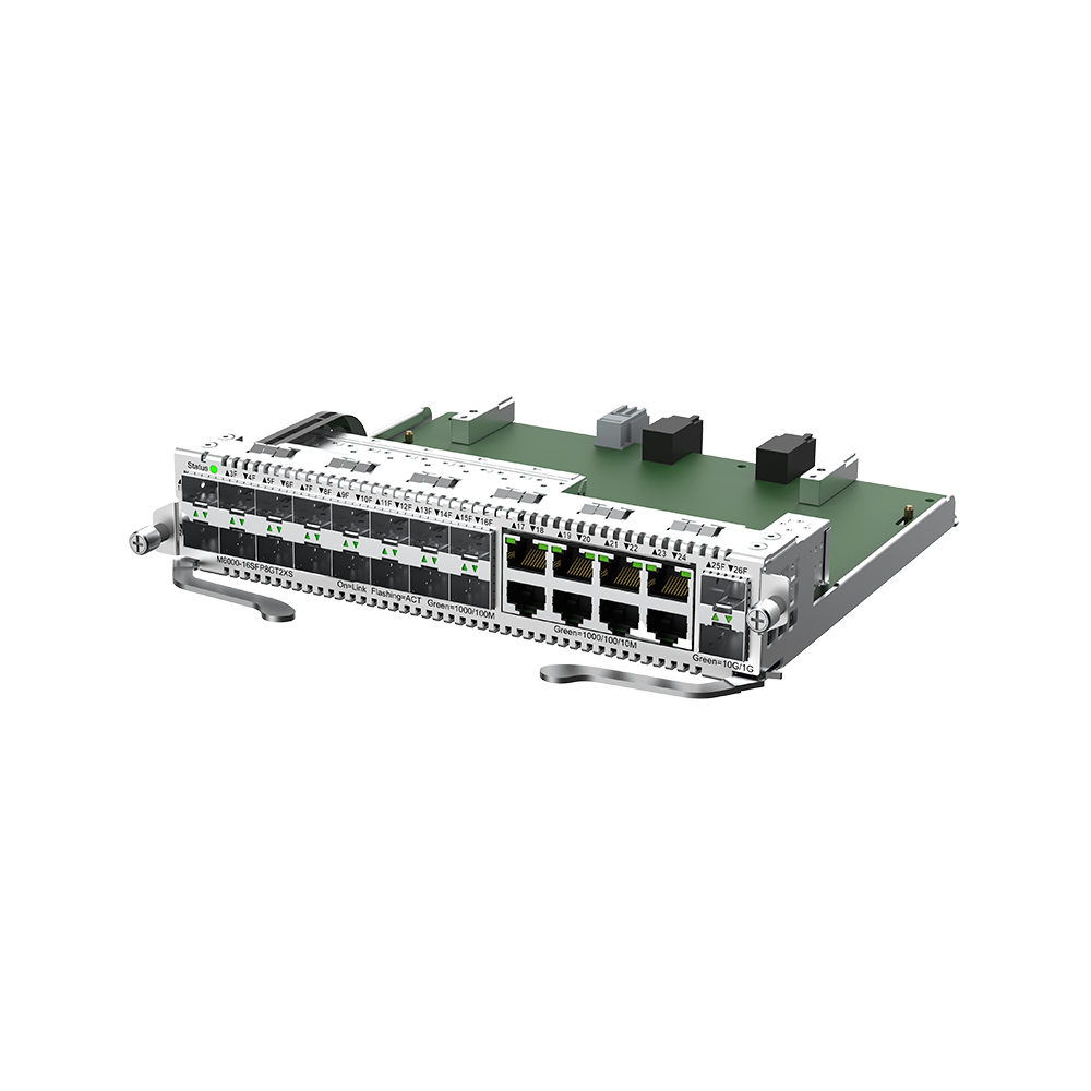 [M6000-16SFP8GT2XS] Modulo 16 Puertos Sfp + 8 Rj45 1Gbps Para Switch Rg-Nbs6002 Ruijie