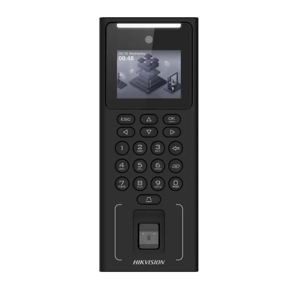 [DS-K1T321MFWX] Terminal Facial Control Acceso/Asistencia 500 Rostros Huella Tarjeta Mifare Lcd 2.4In Tcp/Ip Rs485 Hikvision 302919996