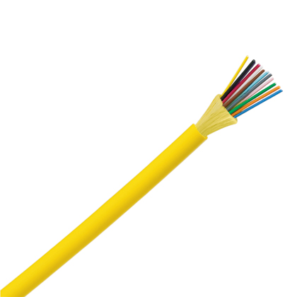 Fibra Optica Interior Monomodo 12 Hilos 9/125 Os2 Lszh Tight Buffer Amarillo Panduit