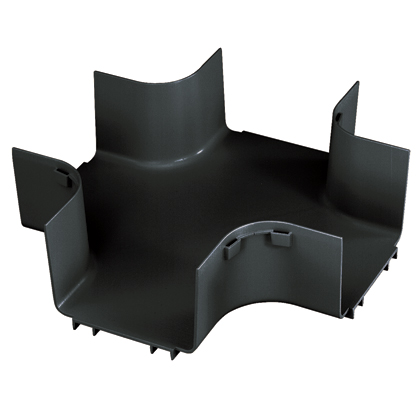 Cruz 4 Vias Fiberrunner 6X4 Negro Pc/Abs 107.1X368.3Mm Panduit
