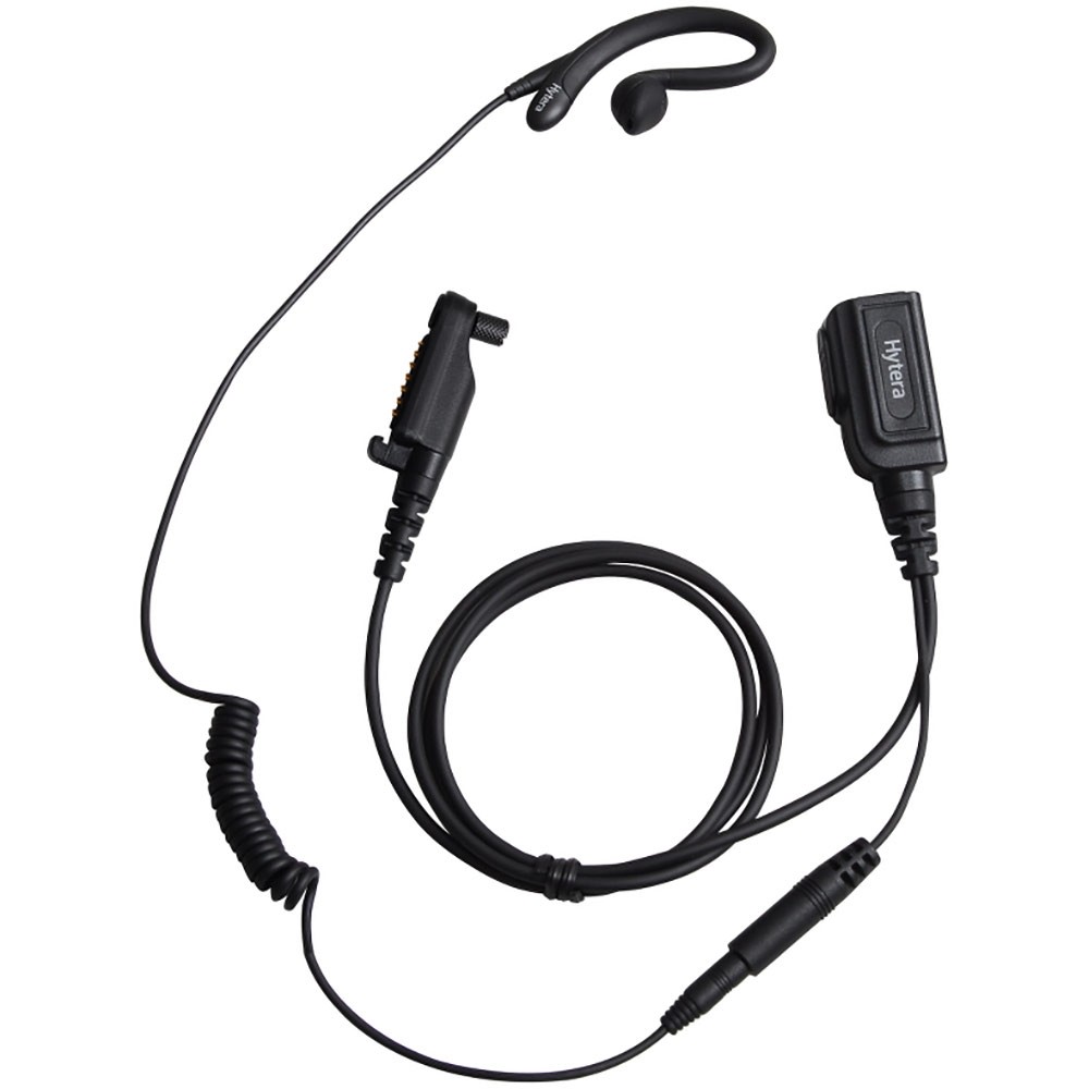 [EHN26-P] Manos Libres Tipo C Con Microfono Y Boton Ptt Vox Negro Para Radio Hp5/Hp6/Hp7 Hytera Ehn26-P