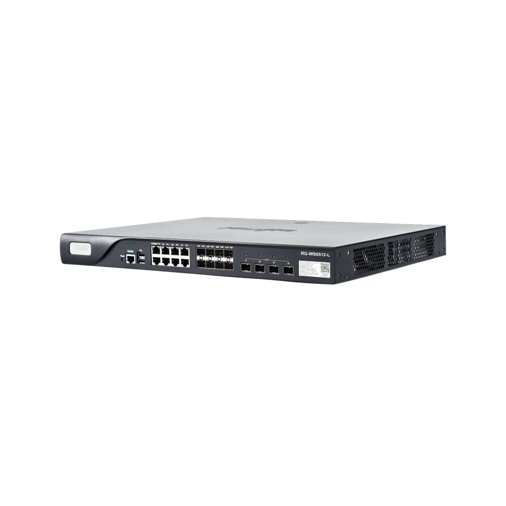 [RG-WS6512-L] Controlador De Acceso Inalambrico Con Administracion 128 Ap 1Ru 8 Puertos Combinados 1G + 4 Puertos Sfp 1Xrj45 Puerto Consola Ruijie