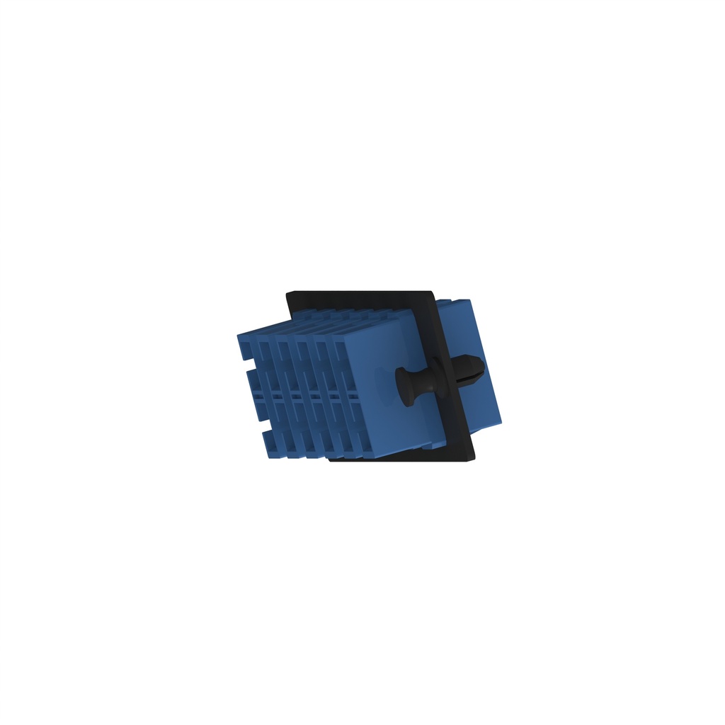 Placa Acople Fibra 6Und Sc Duplex Monomodo Os1/Os2 Azul Opticom Panduit