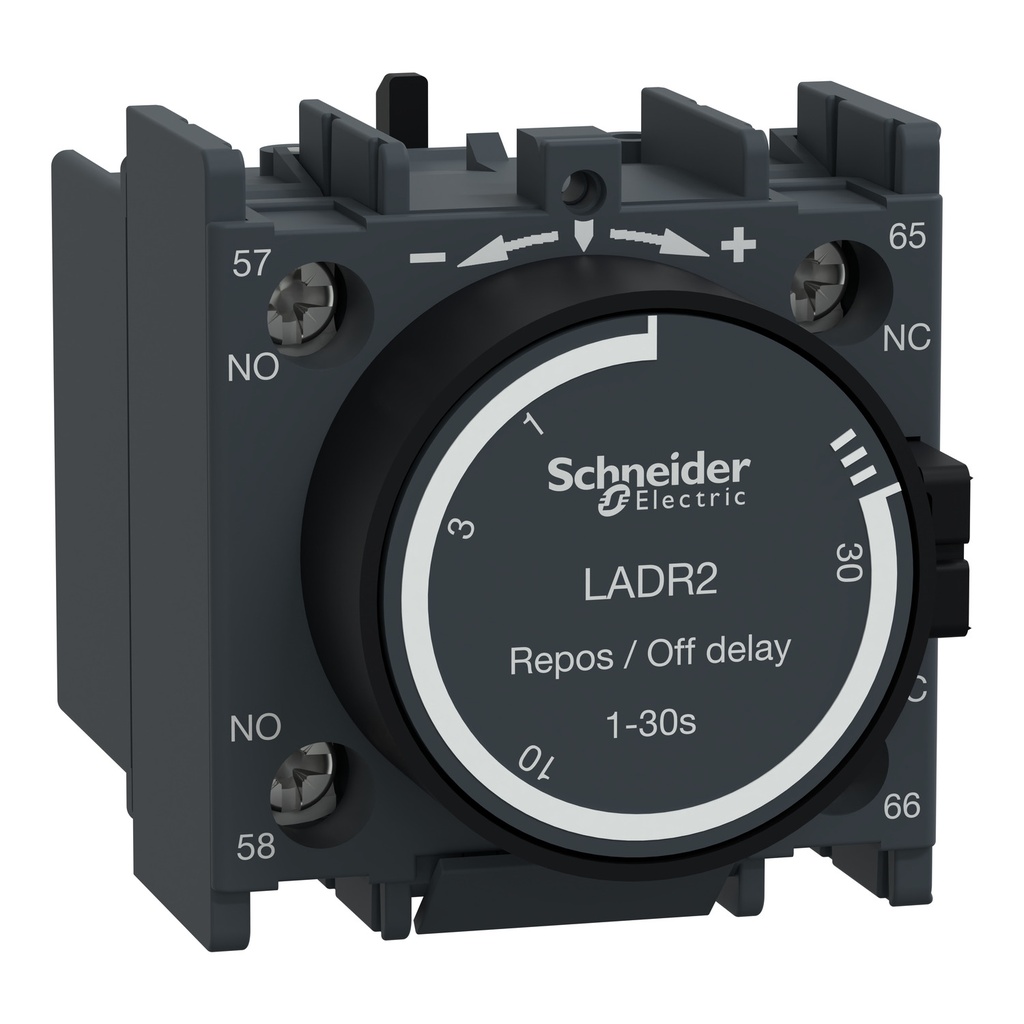 Bloque Auxiliar Temporizado Frontal 1-30Seg 1Na+1Nc Para Contactor Lc1D/F 690V Schneider