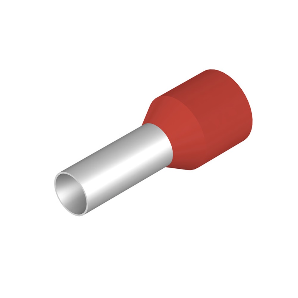 Terminal 8Awg Pin Estandar Aislada Rojo X 100 Und Weidmuller _9019240000