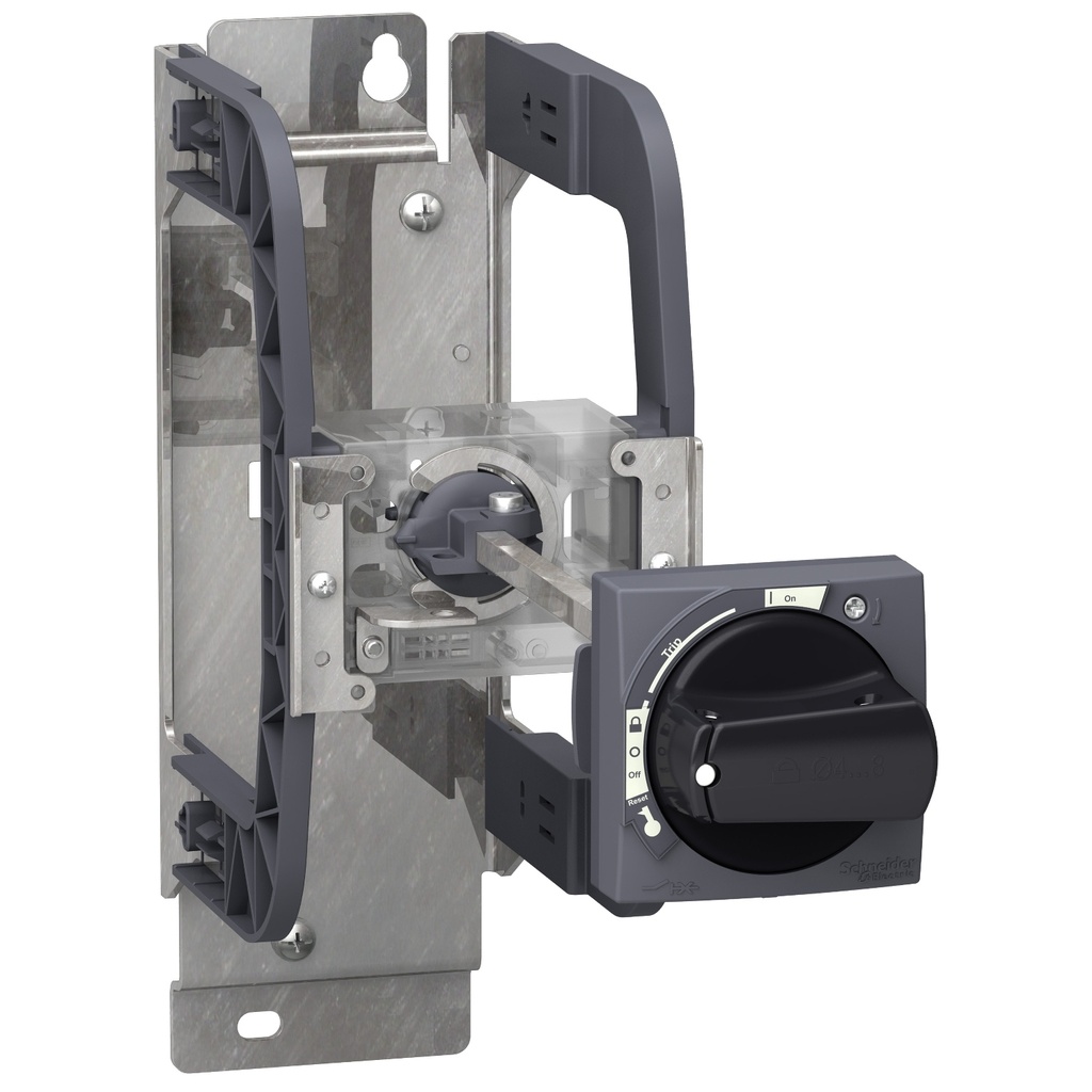 Kit Soporte De Mando Giratorio Ip54 Tesys U Negro Para Serie Lub Schneider
