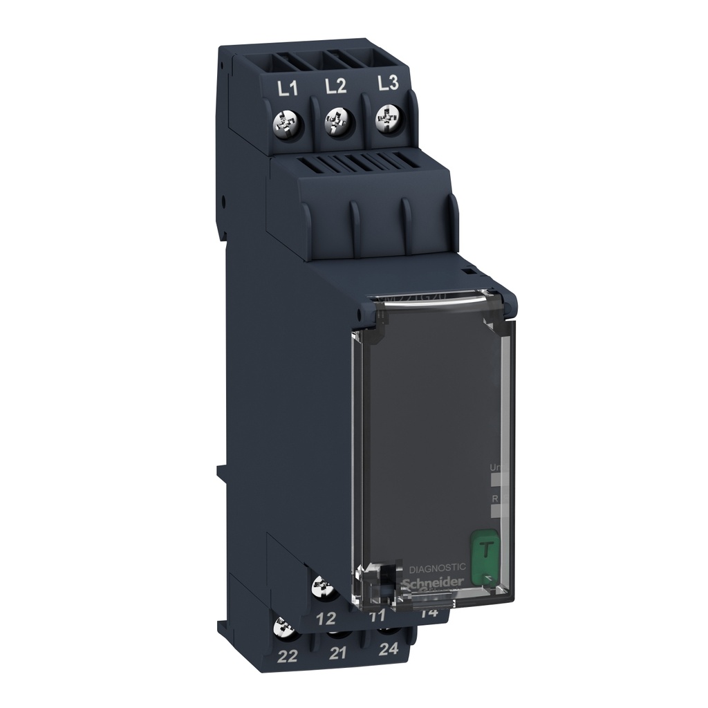 Rele Control De Fase Trifasico Alimentacion 208/480Vac 2Na+Nc Ip50 8A Schneider