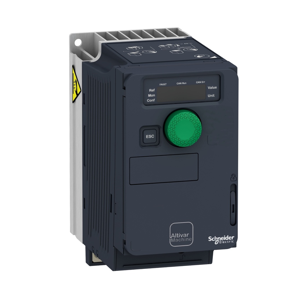 [ATV320U07M3C] Variador De Velocidad Atv320 Compacto 0.75Kw 1Hp 4.8A 220V 200-240Vac Plc Modbus Integrado Opcional Ethernet Y Profibus Pantalla Basica Aplicacion Maquinas Avanzadas Schneider