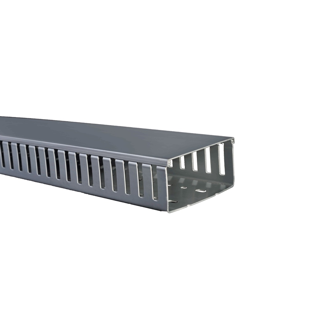 Dxn10022 Canaleta 120Bx60A Mm Gris Ranurada Tramo X 2 Mts Dexson