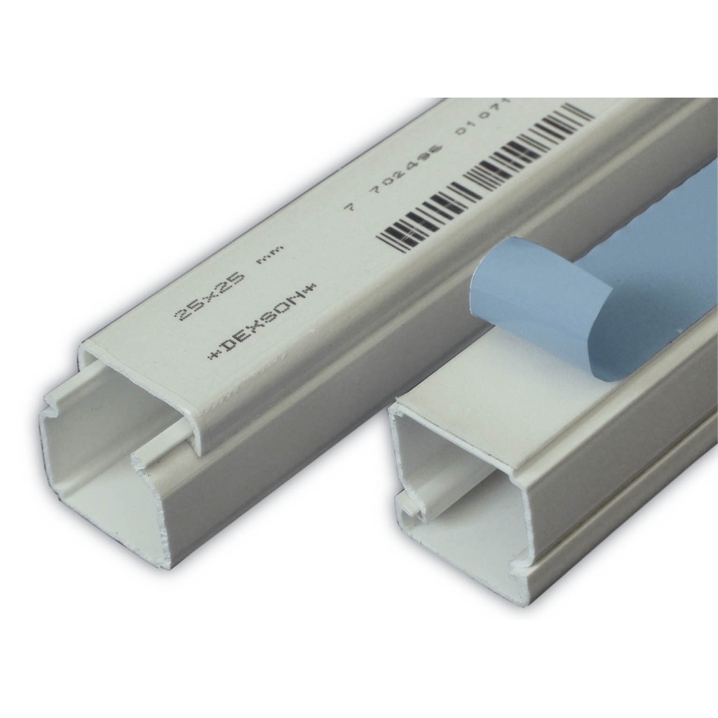 [DXN10081] Dxn10081 Canaleta Pvc 25X25Mm Blanca Dexson X 2Mts Sin Adhesivo Ip42 Schneider