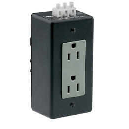 [16252-DIN] Toma Doble 15A 125Vac 1F+N+T Nema 5-15R 3W Montaje Riel Din Grado Industrial Leviton