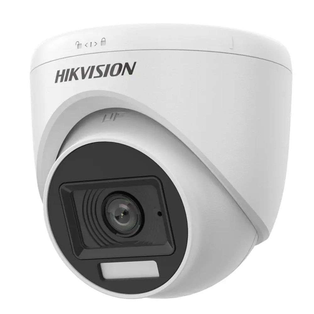 Camara De Turret Plastica Con Audio Coaxil Mic Incluido 1080P Turbo Luz Blanca 20M Ir 20M Hikvision 300615438