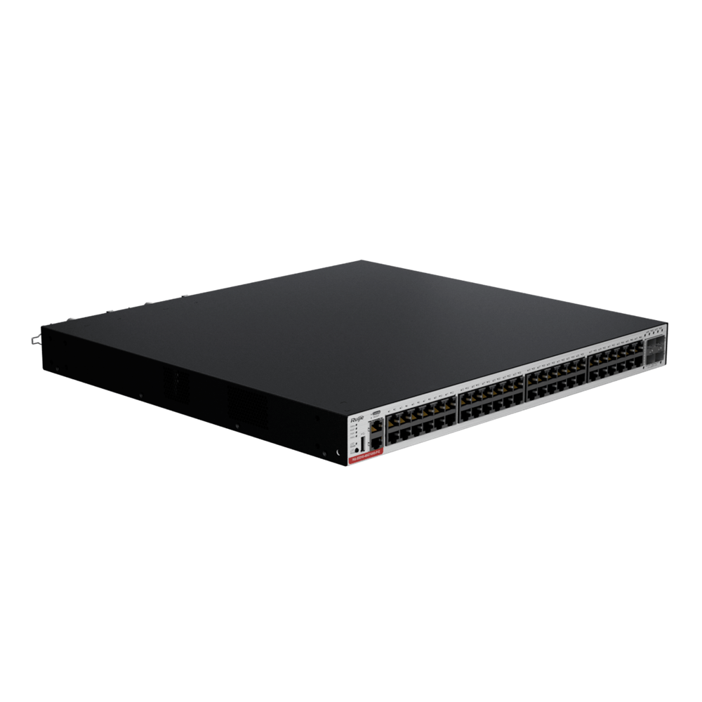 [RG-CS83-48GT4XS-PD] Switch Poe 48 Puertos Rj45 10/100/1000 Base-T + 4 Sfp 10G Administrable Capa 3 432Gbps Poe Maximo 1440W Requiere Fuente Ruijie