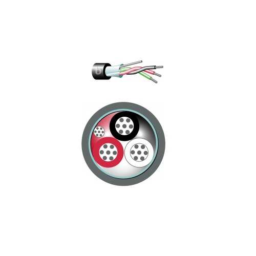 Cable Apantallado 3 Lineas 16Awg+16Aw 600V Control/Instr Teldor