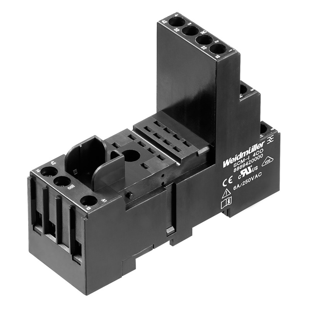 Base Rele 14 Pines 4 Contactos 240Vac 6A Conexion Tornillo Weidmuller _8869420000