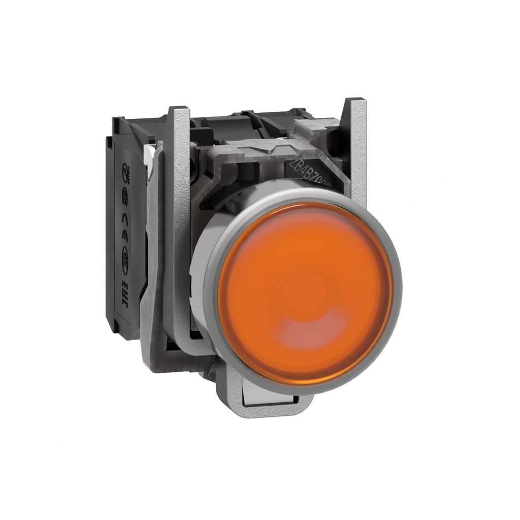 [XB4BW35B5] Pulsador Luminoso Led Amarillo 22Mm 24Vac/Dc Ip69K Metal 1Na+1Nc Schneider