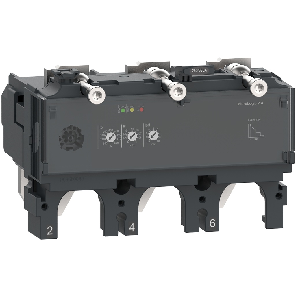 C6332D630 Unidad De Control Micrologic 2.3 Para Interruptores Nsx630 630A 3 Polos Schneider