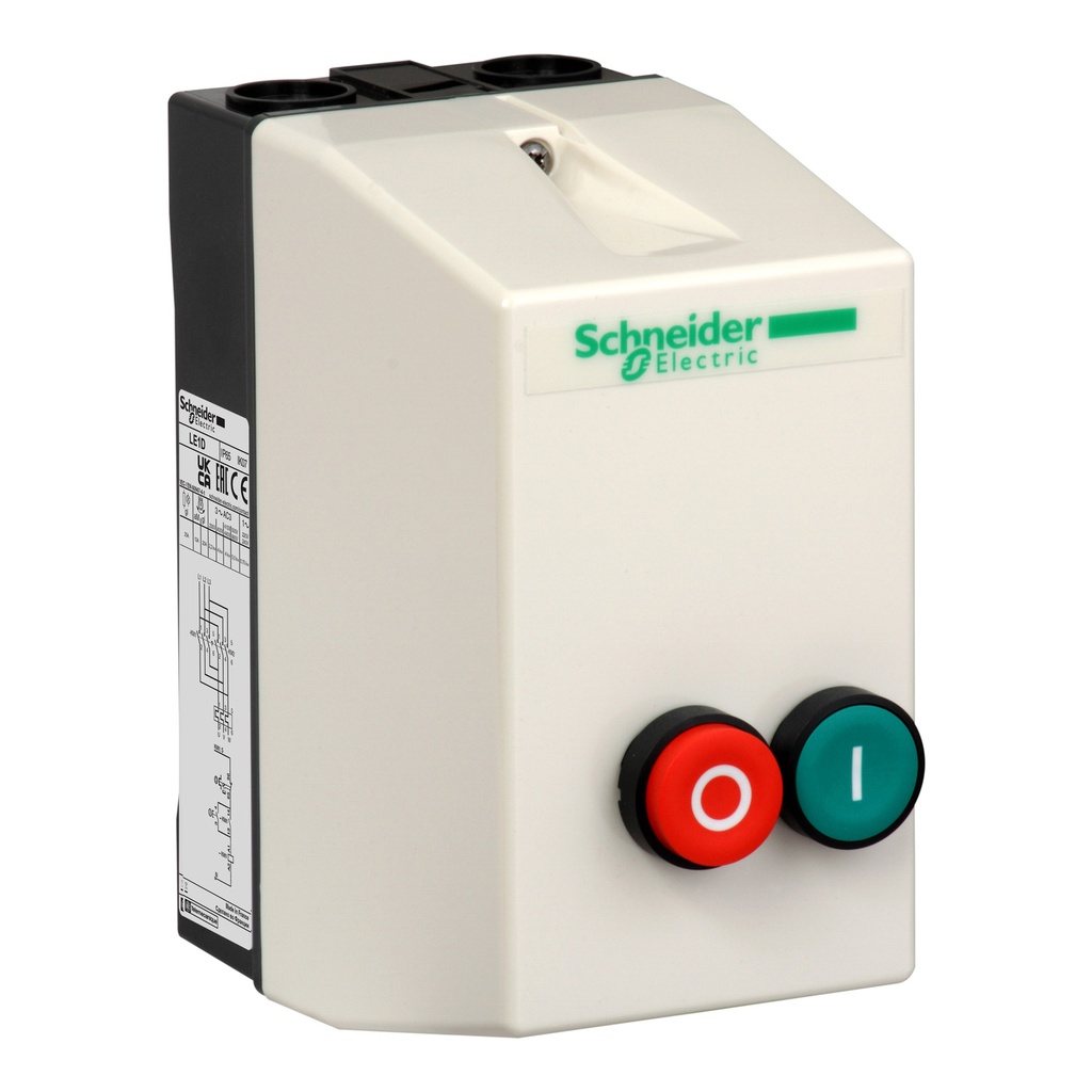 [LE1D09M7] Le1D09M7 Arrancador Directo 9A Bobina 220Vac Tesys Le 3 Fases On/Off 3Na 2.2Kw A 220-230Vac Schneider