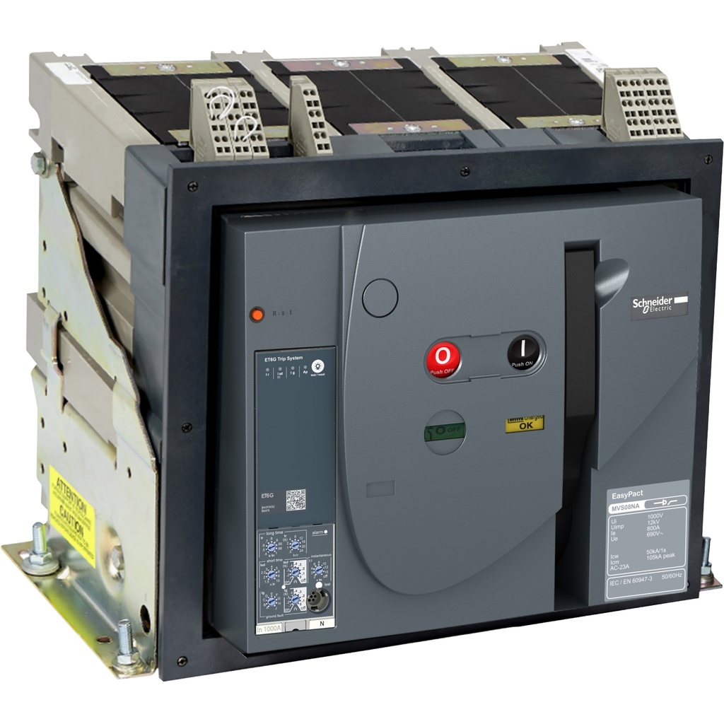 Mvs20H3Mf6L Interruptor 2000A Easypact 65Ka A 220-440Vac / 50Ka A 690Vac Caja Abierta Schneider