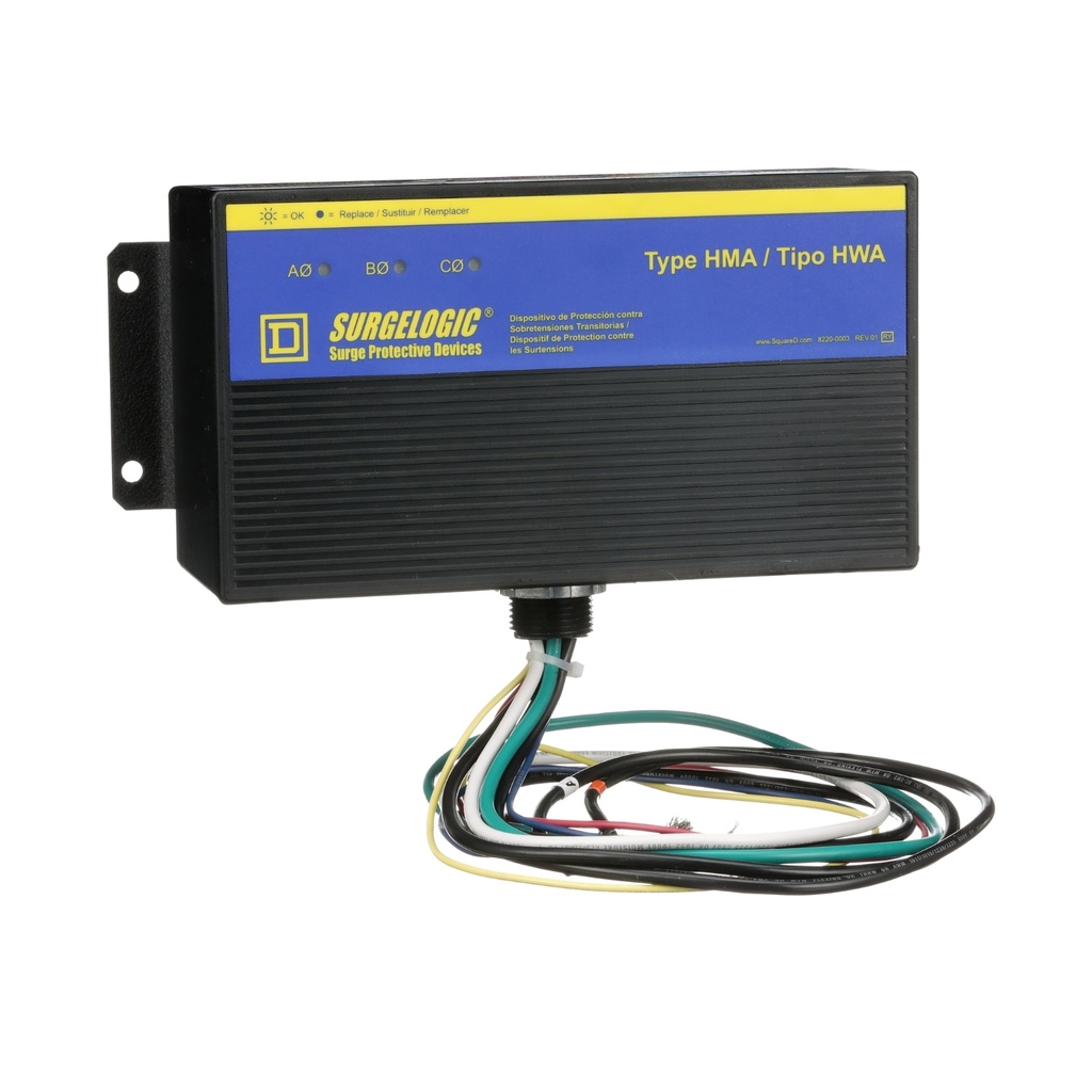 [TVS4HWA10X] Tvs4Hwa10X Supresor De Picos Dps 100Ka 480Y/277Vac 3 Fases 4 Hilos Nema 4X Surgelogic Schneider