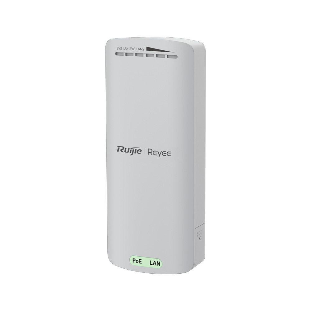 [RG-EST100-E] Radio Enlace Exterior 2.4Ghz 10/100 Mbps Hasta 500 Metros Montaje Pared / Poste / Ascensores Ip54 Ruijie