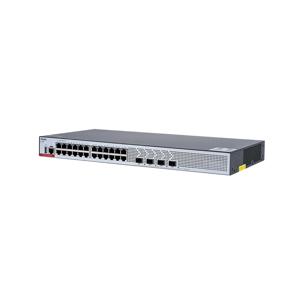 [RG-CS83-24GT4XS] Switch 24 Puertos Rj45 1Gb + 4 Sfp+ 1/10Gb Capa 3 96Mpps Administrable Nube Ruijie