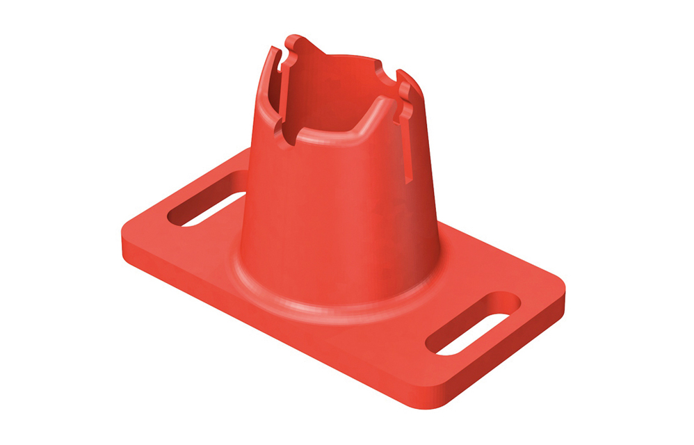 Accesorio Pie Soporte Bandeja Rejiband Alto 40Mm Rojo Pemsa