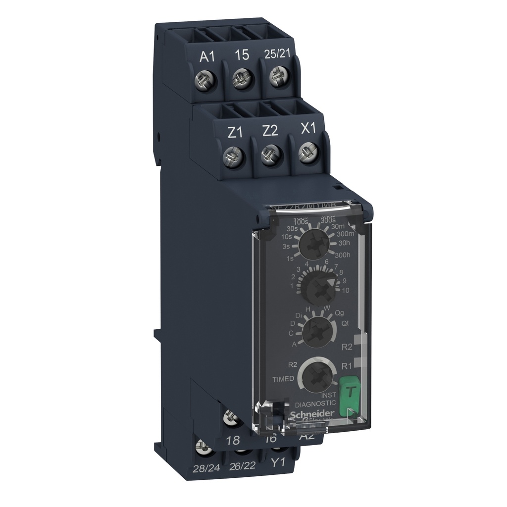 Rele Temporizador 8A 2 Contactos 3Seg-300H 24-240Vac/Cc Schneider