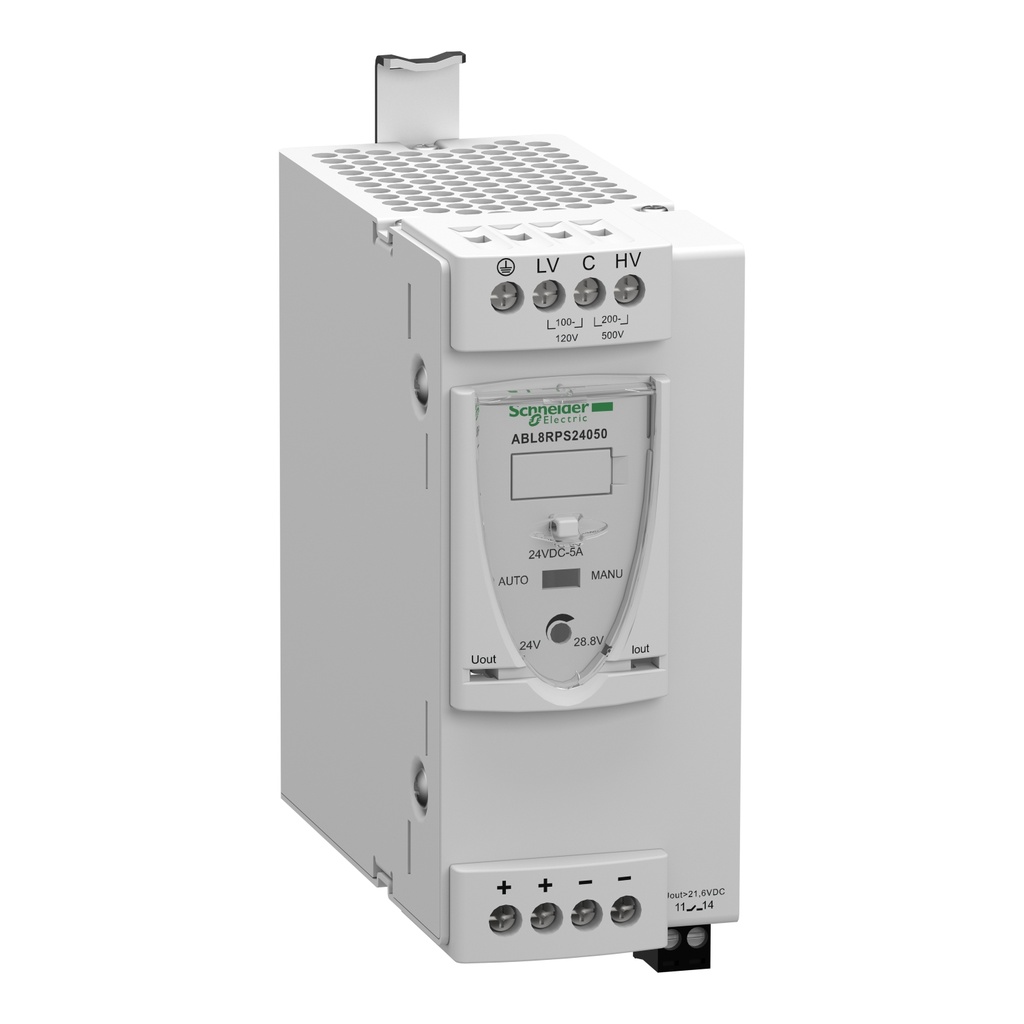 [ABL8RPS24050] Fuente De Alimentacion Entrada 100/500 Vac 1-2 Fases Salida 120W 5A 24Vcc Schneider