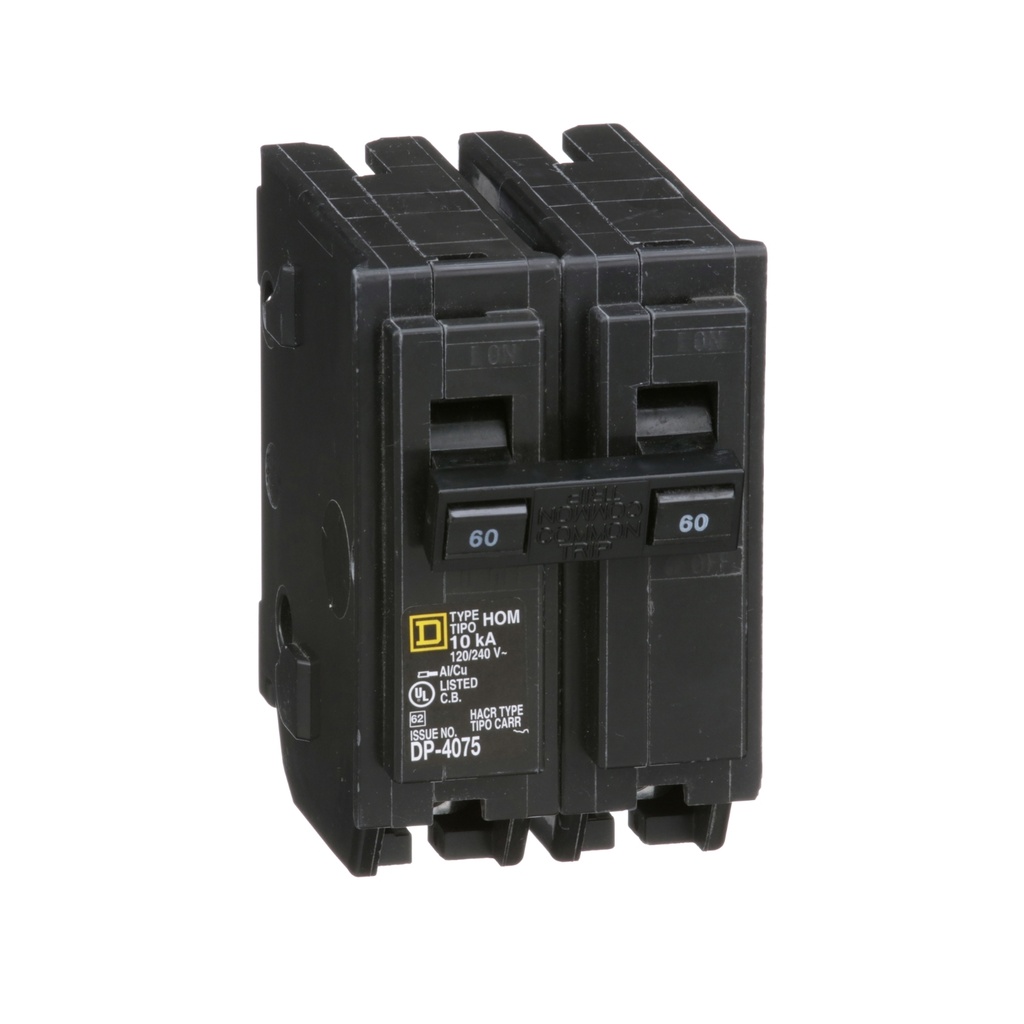 Taco Enchufable 2X60A Square-D 10Ka 120-240Vac Homeline Schneider Hom260