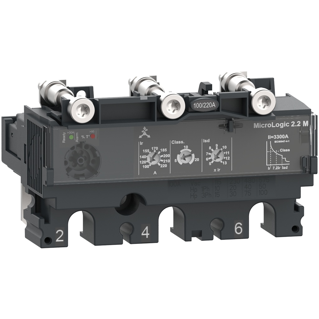 Unidad De Control Micrologic 2.2 Para Interruptores Nsx 100/160/250 50A 3 Polos Schneider C1032M050