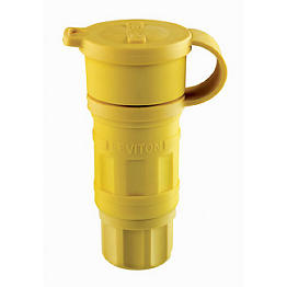 [25W34] Toma Wetguard Seguro Industrial 15A 277V L7-15P 2P 3W Amarillo Ip67 Leviton